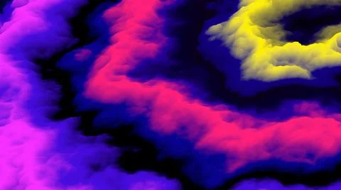 Smoke 3d background. Color explosion. Abstract 3d fog. Fairy. Futuristic. Stock-Illustration