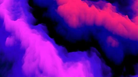 Smoke 3d background. Color explosion. Abstract 3d fog. Fairy. Futuristic. Illustrazione stock