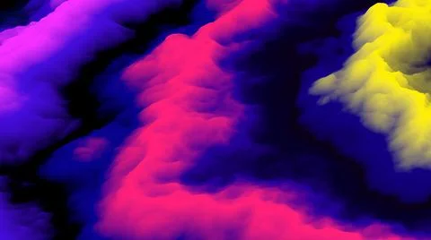 Smoke 3d background. Color explosion. Abstract 3d fog. Fairy. Futuristic. Stock-Illustration