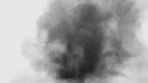 Smoke 4k with Alpha channel for overlay Video stock 232191403
