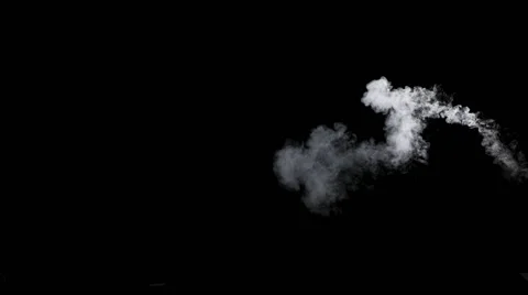 Smoke - 4K - long. Beautiful light smoke cloud totally disappearing Stockbeeldmateriaal 62943657