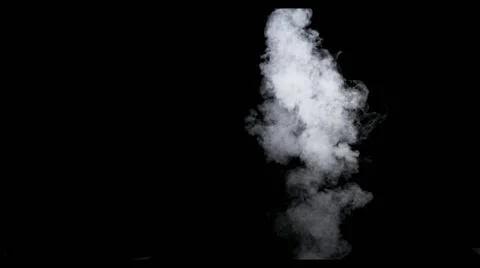 Smoke - 4K - long. Vertical smoke cloud totally disappearing. 120 fps Real shot Stockbeeldmateriaal 62960264