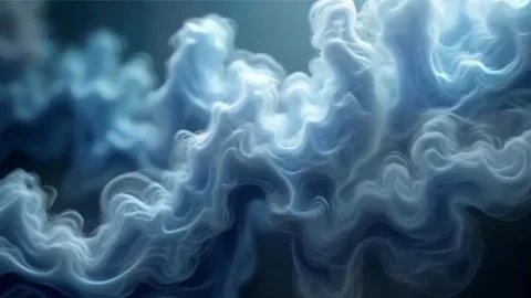 Smoke, abstract, background, motion, fire, light, blue, white, black Stock Footage 296040618