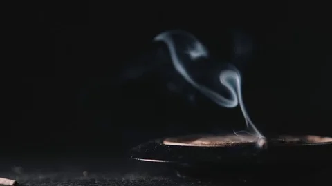 Smoke abstract on black background Stock Footage 71373733