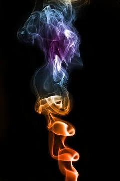 Smoke abstract black backgrounds Stock Illustration