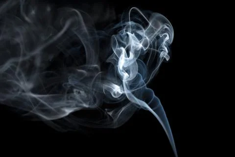 Smoke. Abstract blue background Stock Photos