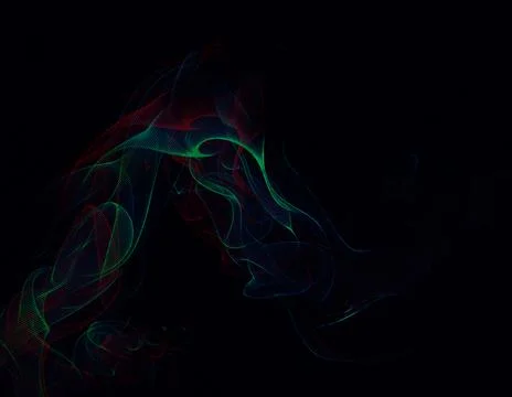 Smoke abstract dark background texture Stock Illustration