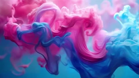 Smoke, abstract, motion, paint, background, liquid, color, light Stock Footage 296040604