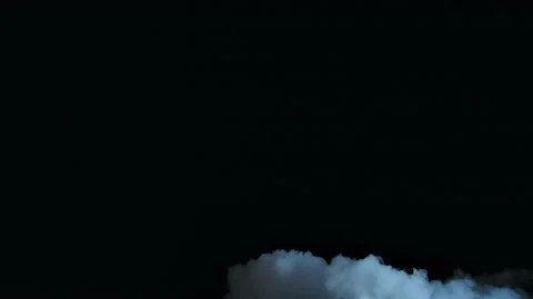 Smoke abstract. Smoke cloud. White smoke on black background.  Stock Footage 154204076