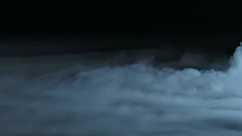 Smoke abstract. Smoke cloud. White smoke on black background.  Stock Footage 154204178