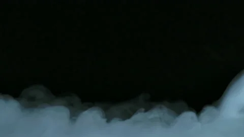 Smoke abstract. Smoke cloud. White smoke on black background.  Stock Footage 154204381