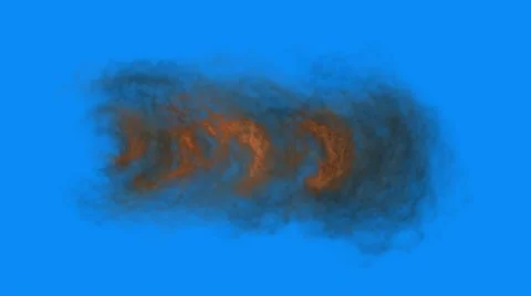 Smoke abstract video on a blue background 스톡 동영상 12546485