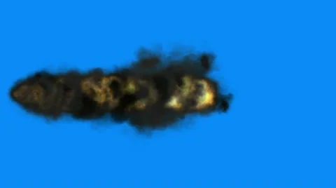 Smoke abstract video on a blue background Vidéo 12546793
