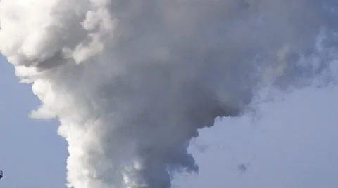 Smoke against the sky Stock Footage 56955922