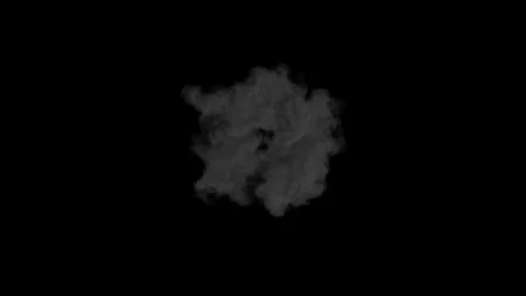 Smoke with Alpha Stock Footage 129482785