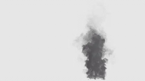 Smoke with Alpha Loop Stock Footage 196907740