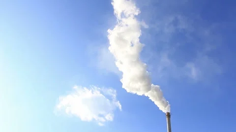Smoke and chimney,in Beijing Stock Footage 44234702