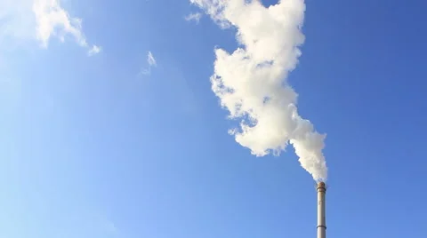 Smoke and chimney,in Beijing Stock Footage 44235411