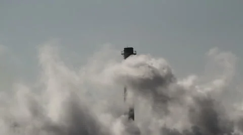 Smoke and chimney Stock Footage 6377261