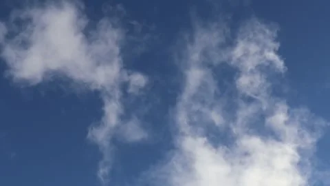 Smoke and clouds movement in the sky Stock Footage 302677400