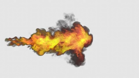 Smoke And explosion Transparent background. Alpha Chanel Stock Footage 237637344