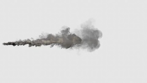 Smoke And explosion Transparent background. Alpha Chanel Stock Footage 237643110