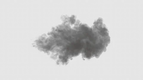 Smoke And explosion Transparent background. Alpha Chanel Stock Footage 237650884