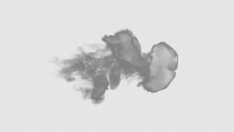 Smoke And explosion Transparent background. Alpha Chanel Stock Footage 237651889