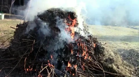 Smoke and fire Stock Footage 24695768