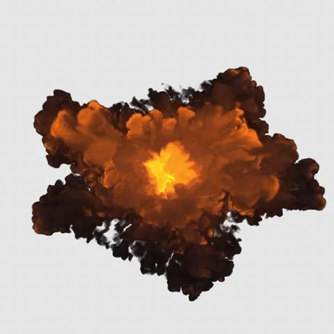Smoke And Flames Schockwave 5 Stock Footage 164787148