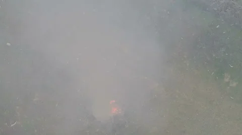 Smoke and Particles Above the Fire 動画素材 45447338