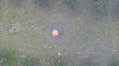 Smoke and Particles Above the Fire 2 Видео 45452381