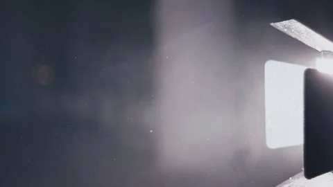 Smoke and searchlight Stock Footage 76956411