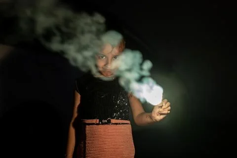 Smoke and Sparkles Stock Photos