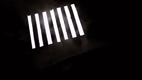 Smoke and Sunlight Through The Window in Poor House Stock Footage 150896134