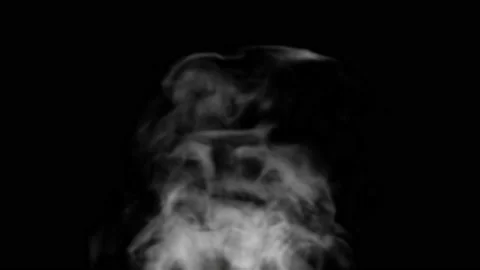 Smoke Animation design on black background. Overlay on background.3D Illustratio Video stock 220484748