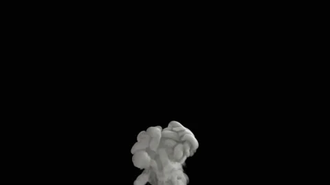 Smoke Animation design on black background. Overlay on background.3D Illustratio Stock Footage 220484911