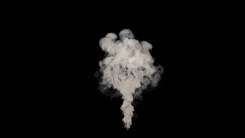 Smoke Animation Effect Alpha Channel Stock Footage 238520463