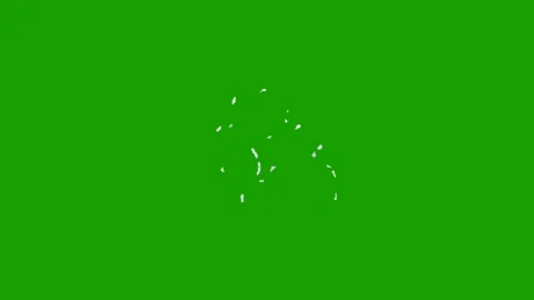 Smoke animation on green screen Stock Footage 330660924
