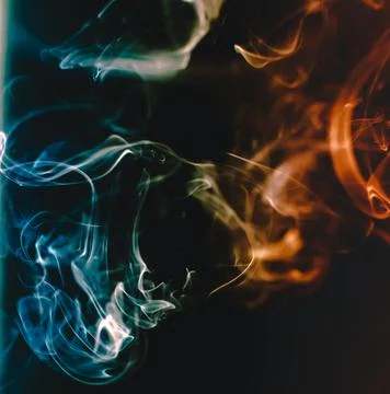 Smoke art in color Stock Photos