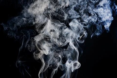 Smoke background with abstract texture. Smoke pattern and white vapor. Tran.. Stock Photos