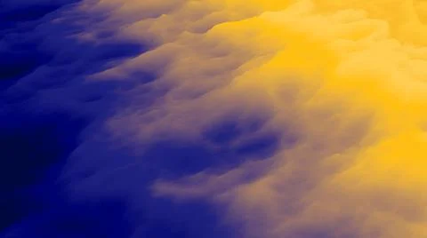 Smoke background. Color explosion. Abstact 3d wallpaper. Futuristic fog. Stock-Illustration