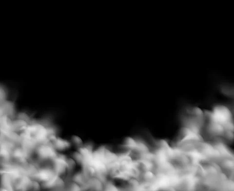 Smoke background. White clouds backdrop, fog effect or magic mist, cloudy sky or Stock Illustration