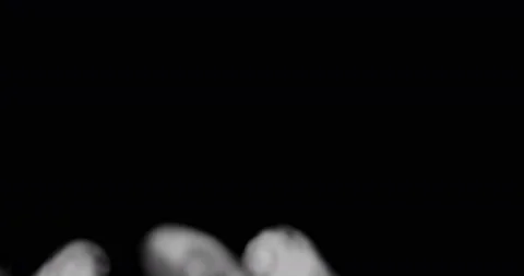 Smoke background. White smoke floating through space against black background Stock Footage 99782726