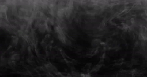 Smoke background. White smoke floating through space against black background Stock Footage 115769508