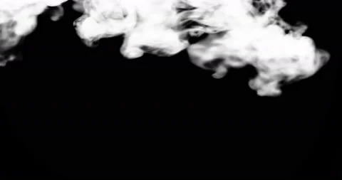 Smoke background. White smoke floating through space against black background Stock Footage 115798788