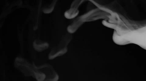 Smoke on backgrounds of chromakey black Stock Footage 34449071