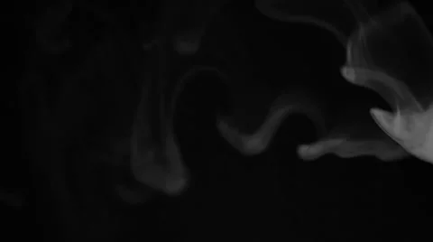 Smoke on backgrounds of chromakey black Stock Footage 34449486