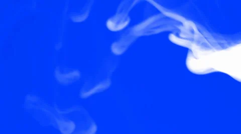 Smoke on backgrounds of chromakey blue Stock Footage 34448510