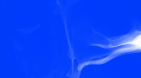 Smoke on backgrounds of chromakey blue Stock Footage 34449128